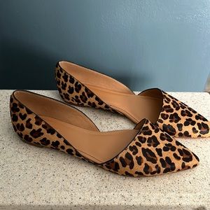 J. Crew Leopard d’Orsay Flats